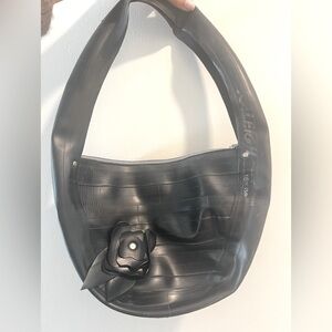 Unique Purse made from up-cycled bike tires!